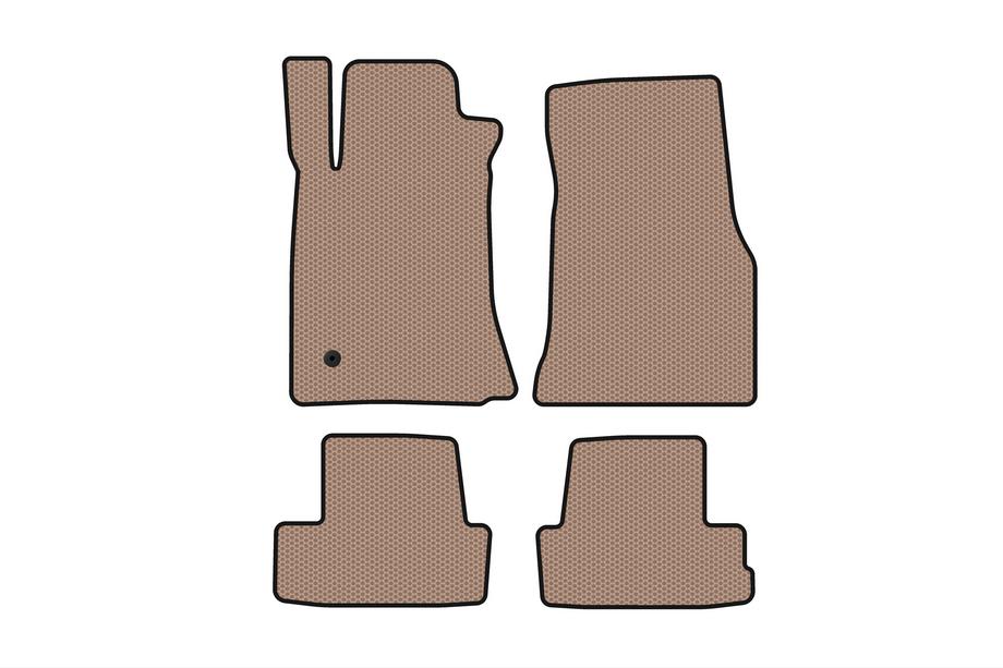 Ford Mustang 2005–2014 Gummimattor Carsuit (2005-2009, GT, Coupé, beige) Foto 1