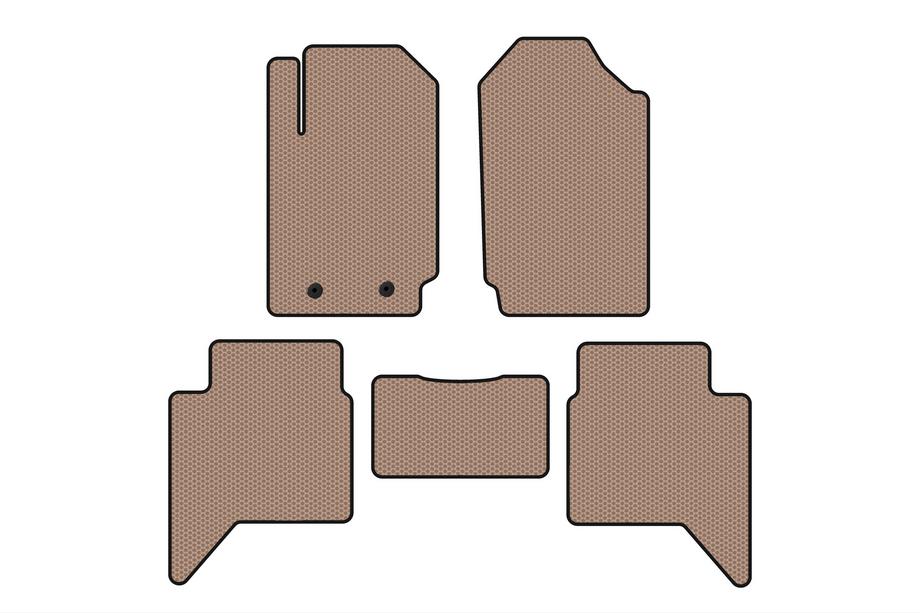 Ford Ranger 2011–2022 Gummimattor Carsuit (Beige) Image
