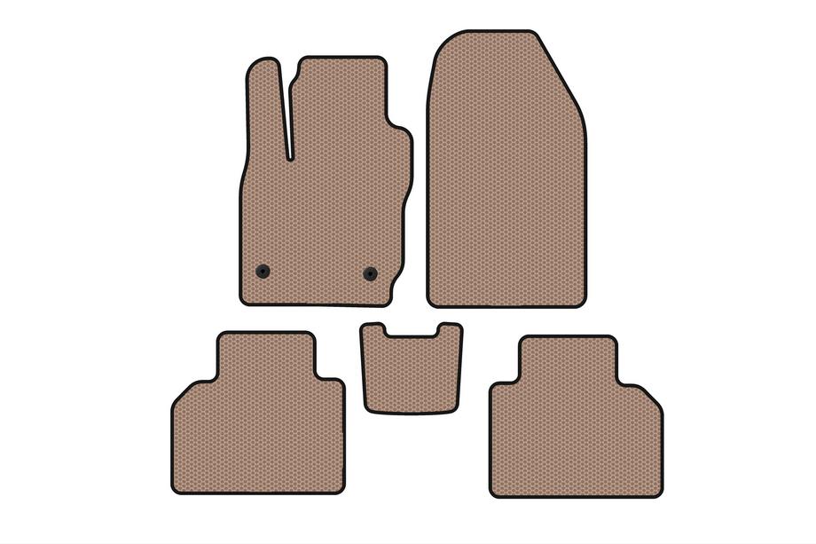 Ford Courier 2014–2023 Gummimattor Carsuit (Beige) Image