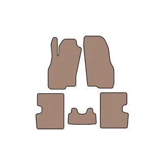 Gummimattor Carsuit (HB, 5-dörrars, före facelift, beige) Fiat Punto Grande/EVO 2006–2018 foto 1
