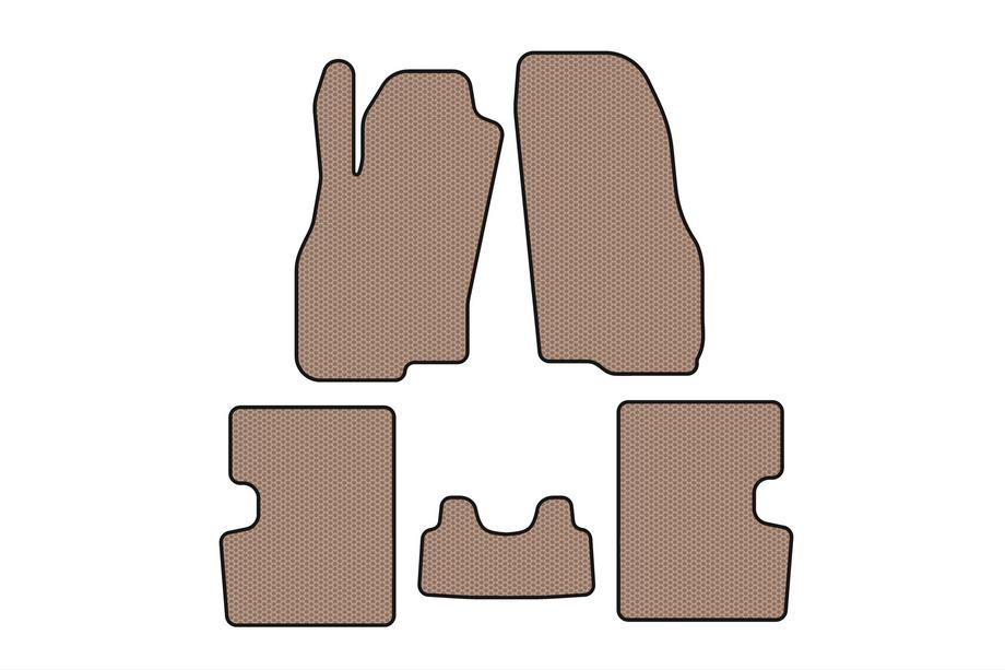 Fiat Punto Grande/EVO 2006–2018 Gummimattor Carsuit (HB, 5-dörrars, före facelift, beige) Image