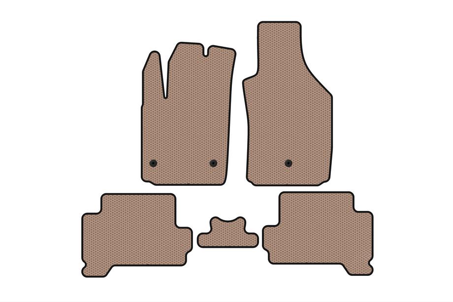 Fiat 500/500L 2013–2022 Gummimattor Carsuit (för 500, Electric, beige) Image