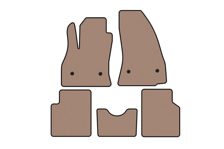 Fiat 500/500L 2013–2022 Carsuit gummimattor till kupén (för 500L, beige) Image