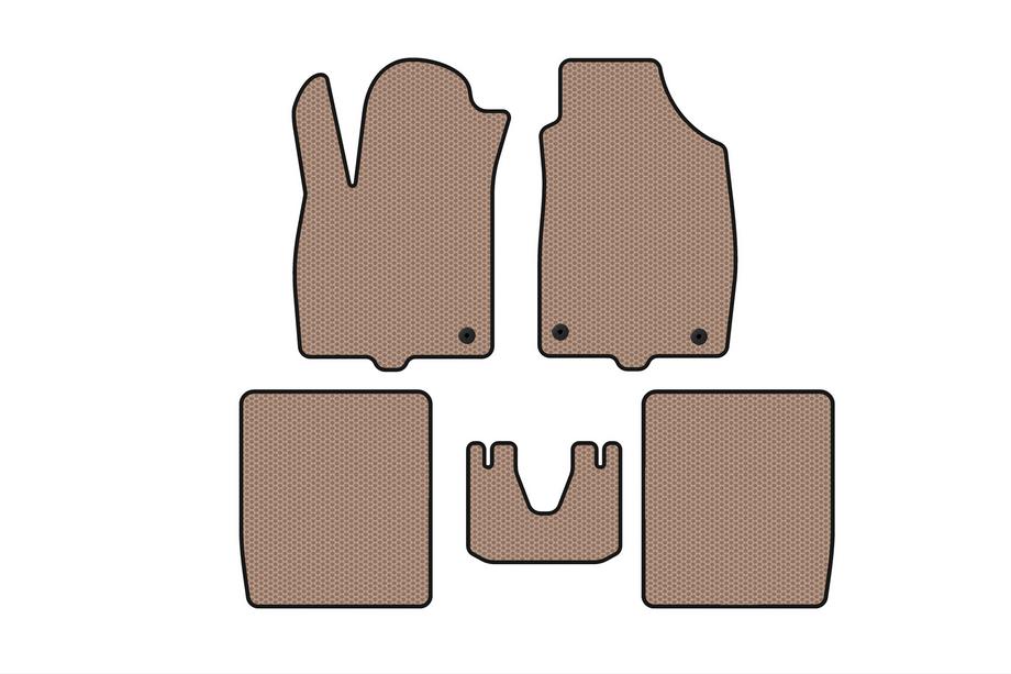 Fiat Panda 2003–2011 Gummimattor Carsuit (Beige) Image