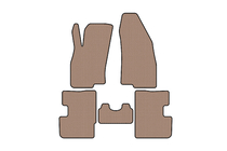 Fiat Punto Grande/EVO 2006–2018 Gummimattor Carsuit (2011-2018, HB, 3-dörrars, beige) foto 1