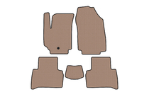 Fiat Croma 2005–2010 Gummimattor för kupén Carsuit (2007-2010, SW, beige) foto 1
