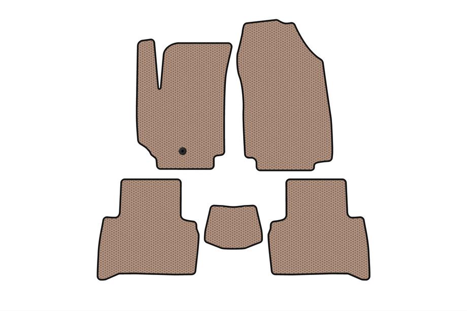 Fiat Croma 2005–2010 Gummimattor för kupén Carsuit (2007-2010, SW, beige) Image