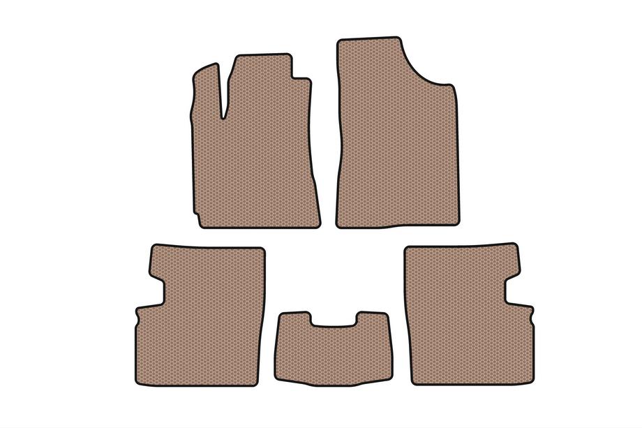 Geely Emgrand EC7 2009– Gummimattor Carsuit (2009-2014, HB, 5-dörrars, beige) Image