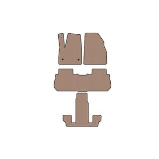 Carsuit gummimattor för kupén (3 rader, 2017-2019, beige) GMC Acadia 2017– foto 1