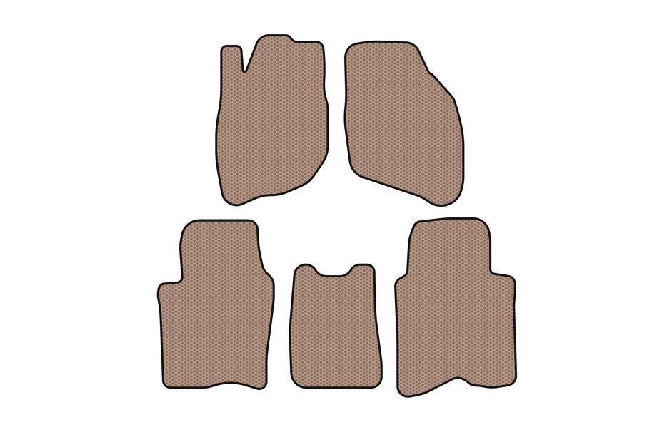 Honda City 2002–2008 Gummimattor Carsuit (SD, beige) Image