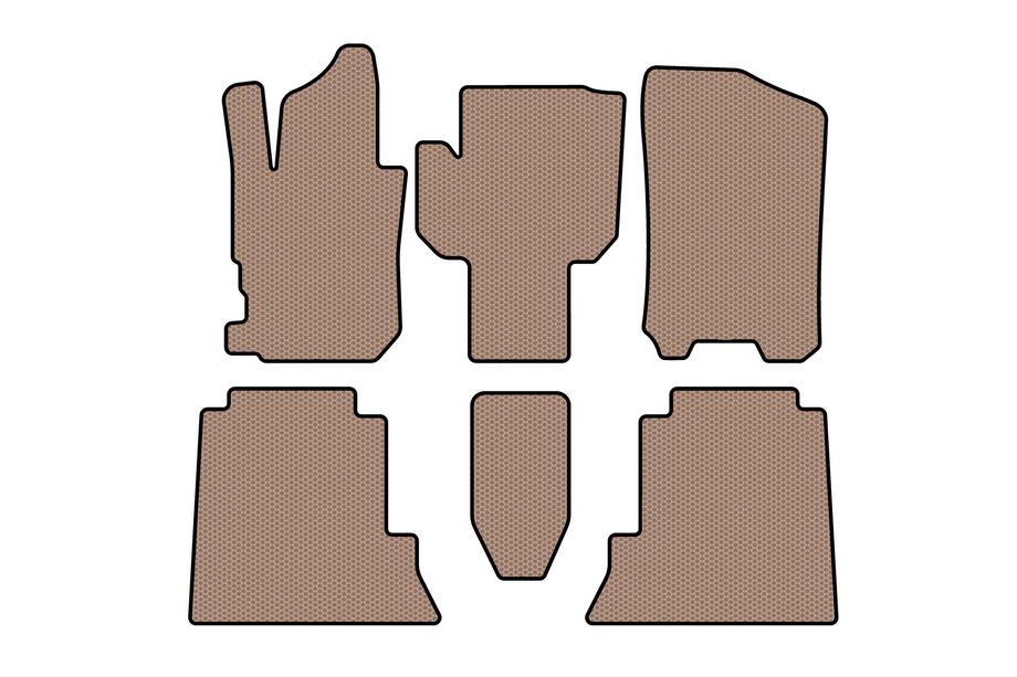 Honda FR-V 2004–2009 Gummimattor Carsuit (Beige) Image