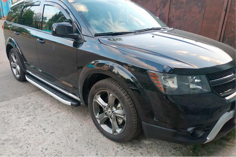 Dodge Journey 2008–2020 Sidosteg Fullmond (2 st, aluminium) Image