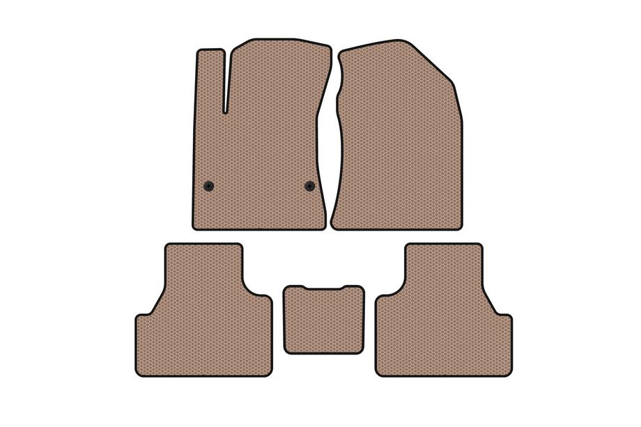Hyundai Kona 2017–2023 Gummimattor Carsuit (Електро, beige) Image