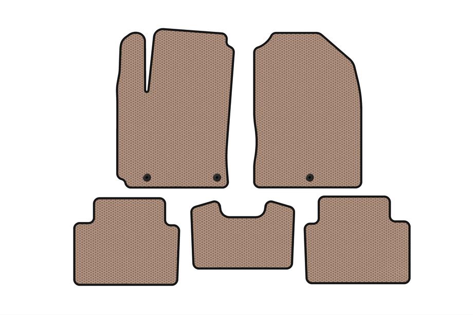 Hyundai Kona 2017–2023 Gummimattor Carsuit (2017-2020, bensin, beige) Image