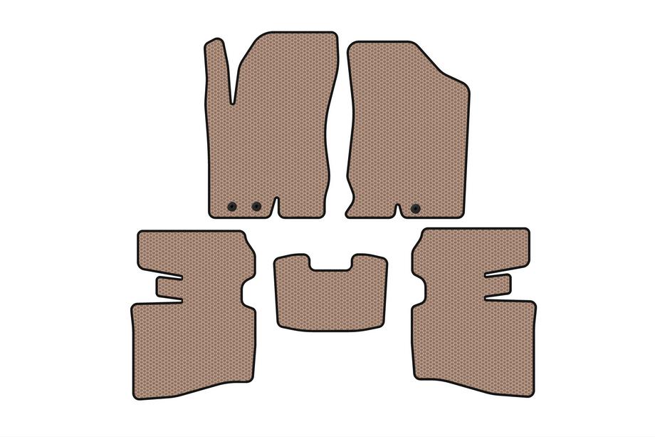 Hyundai I-30 2007–2011 Gummimattor Carsuit (SW, beige) Image