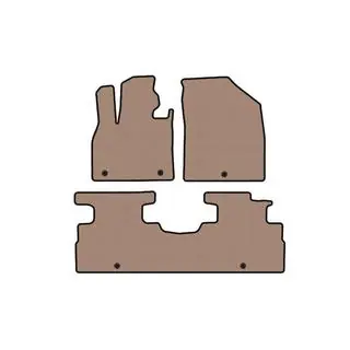 Gummimattor Carsuit (2 rader, 7-sits, beige) foto 1