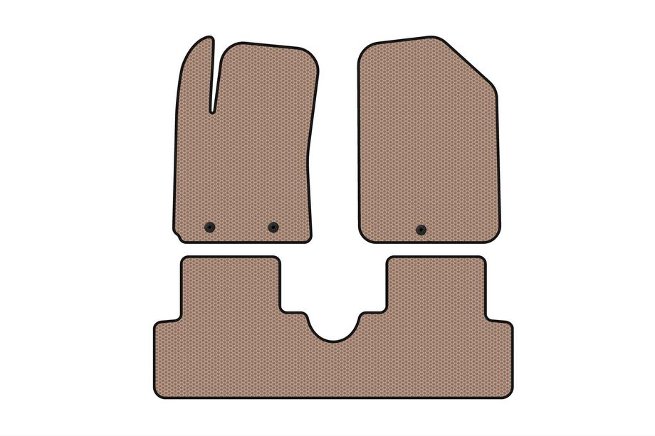 Hyundai I-10 2014–2017 Gummimattor Carsuit (HB, beige) Image