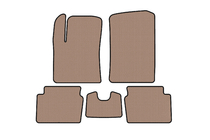 Hyundai I-10 2008–2013 Gummimattor Carsuit (HB, beige) foto 1