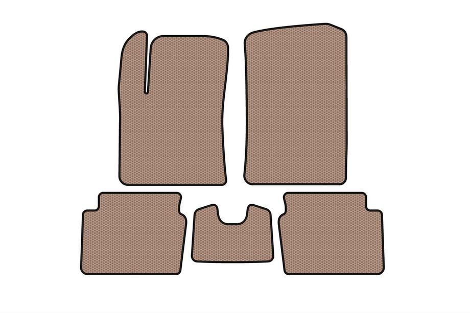 Hyundai I-10 2008–2013 Gummimattor Carsuit (HB, beige) Image