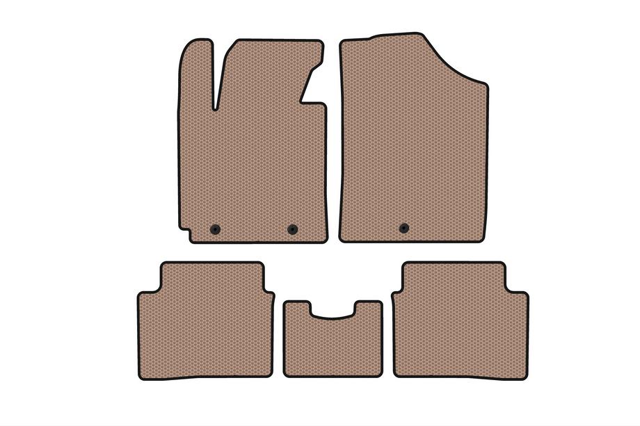 Hyundai Veloster 2011–2017 Gummimattor Carsuit (Beige) Image