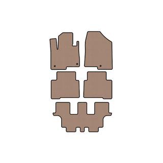 Gummimattor Carsuit (3 rader, för Grand, beige) Hyundai Santa Fe 4 2018–2023 foto 1