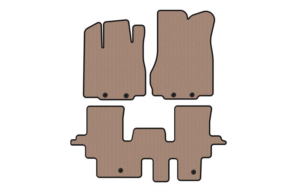 Infiniti QX60 2016–2021 Gummimattor Carsuit (2 rader, beige) Image