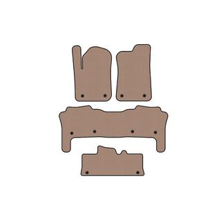 Carsuit gummimattor till kupén (3 rader, beige)