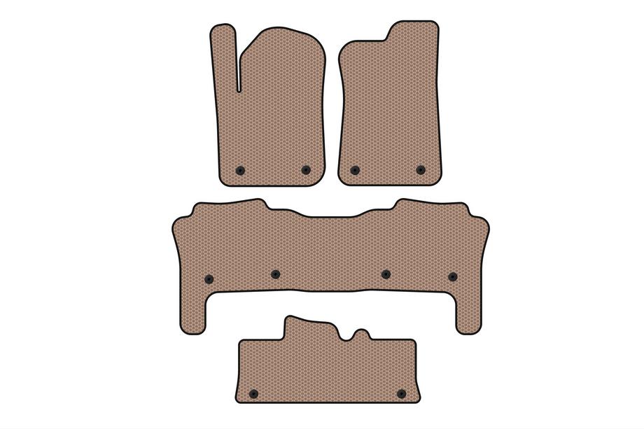 Infiniti QX56 2010–2013 Carsuit gummimattor till kupén (3 rader, beige) Image