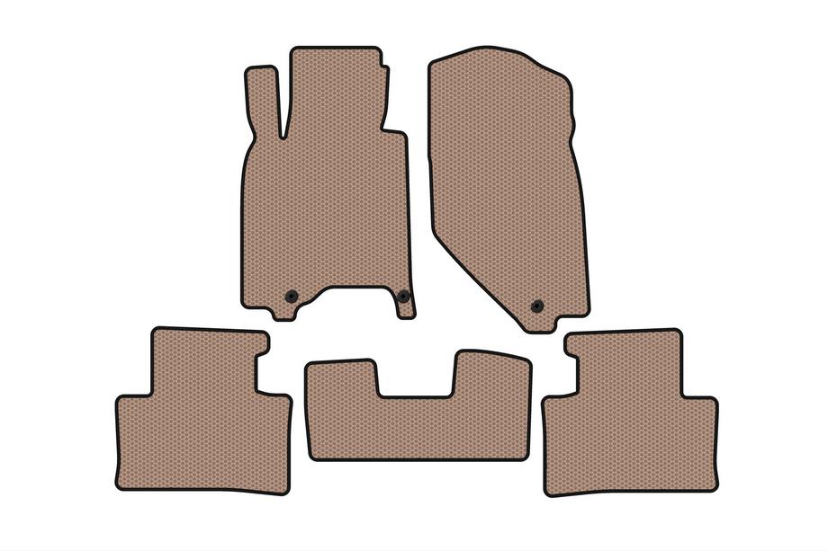Infiniti G25/G35/37 (V36/CV36) 2006–2015 Gummimattor till kupén Carsuit (G37 X, SD, beige) Image