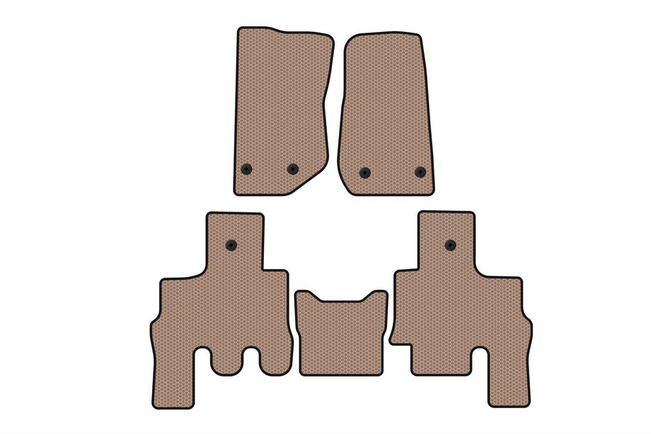 Jeep Wrangler 2007–2017 Gummimattor Carsuit (Beige) Image