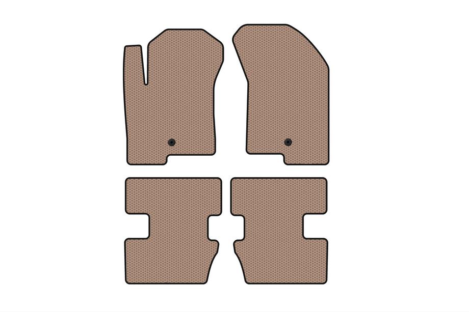 Jeep Compass 2006–2016 Gummimattor Carsuit (2006-2011, Beige) Image