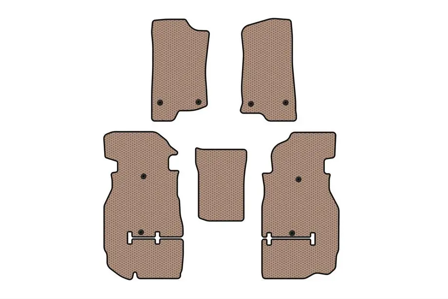 Jeep Wrangler 2018– Carsuit gummimattor (Rubicon Unlimited/5-dörrars, beige) Image