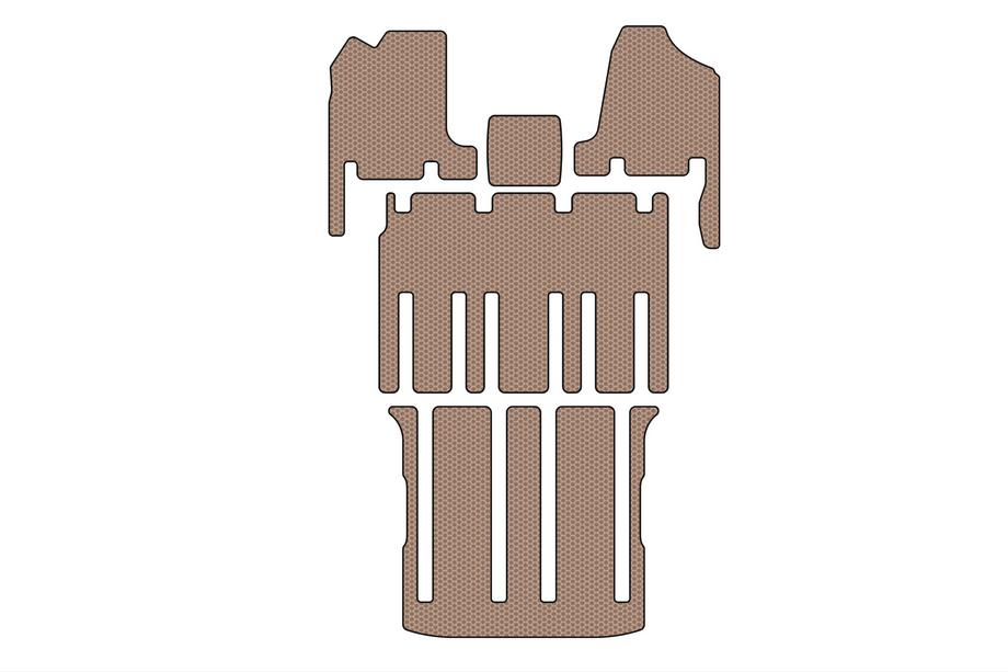Kia Carnival 2002–2013 Carsuit gummimattor till kupén (3 rader, beige) Image
