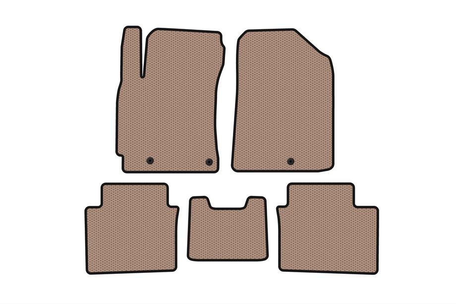 Kia Forte 2008–2024 Gummimattor Carsuit (2018-2021, beige) Image