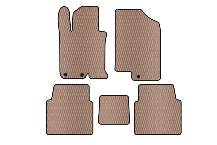 Kia Optima 2010–2016 Gummimattor Carsuit V-1 (SD, beige) Image