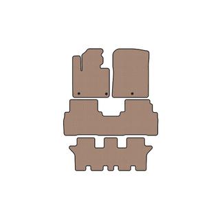 Gummimattor Carsuit (3 rader, 7-sits, beige) Kia Sorento III UM 2014–2020 foto 1