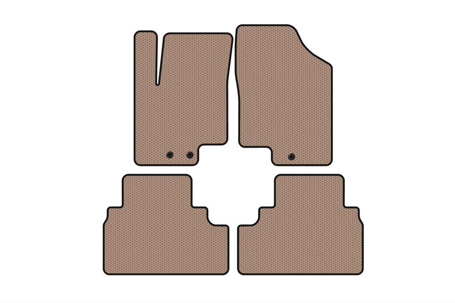 Kia Venga 2010–2019 Gummimattor Carsuit (Beige) Image