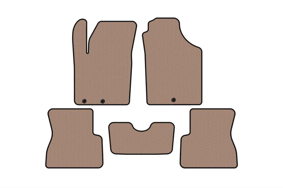 Kia Picanto 2011–2016 Gummimattor Carsuit (Beige) Image