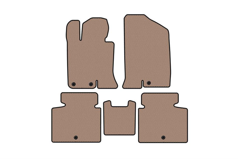 Kia Optima 2010–2016 Gummimattor Carsuit V-2 (SD, beige) Image