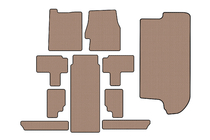 Kia Carnival 2002–2013 Gummimattor Carsuit (komplett kupésats, beige) foto 1