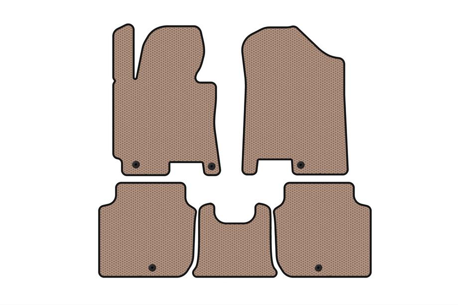 Kia Forte 2008–2024 Gummimattor för kupén Carsuit (2012-2016, beige) Image