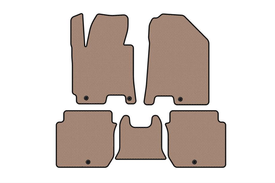 Kia Forte 2008–2024 Gummimattor Carsuit (2016-2018, beige) Image