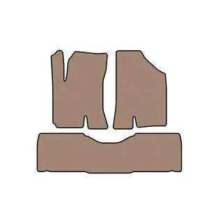 Gummimattor Carsuit (6-sits/el, beige)