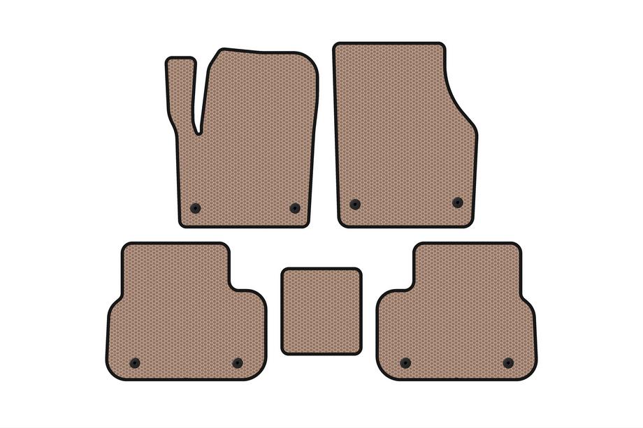 Land Rover Discovery Sport 2014– Gummimattor Carsuit (2014-2019, 2 rader, beige) Image