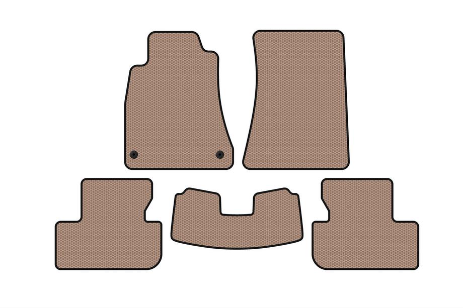 Lexus IS 2005–2013 Gummimattor Carsuit (SD, 2WD, beige) Image