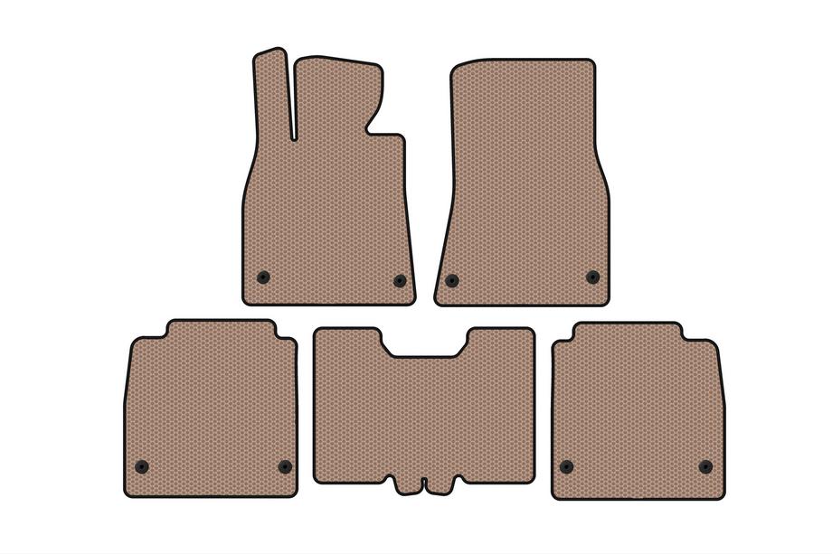 Lexus LS 2007–2017 Gummimattor Carsuit (2007-2010, SD, lång hjulbas, beige) Image