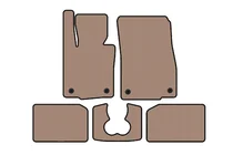 Mini Cooper F55/56/57 2014–2023 Carsuit gummimattor för S F55, 5-dörrars, beige foto 1