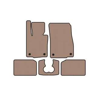 Carsuit gummimattor för S F55, 5-dörrars, beige foto 1