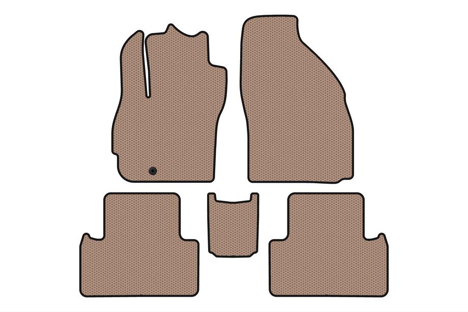 Mazda 5 2005–2009 Gummimattor Carsuit (2 rader, 7-sits, beige) Image