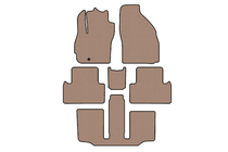 Mazda 5 2005–2009 Gummimattor Carsuit (3 rader, 7-sits, beige) foto 1